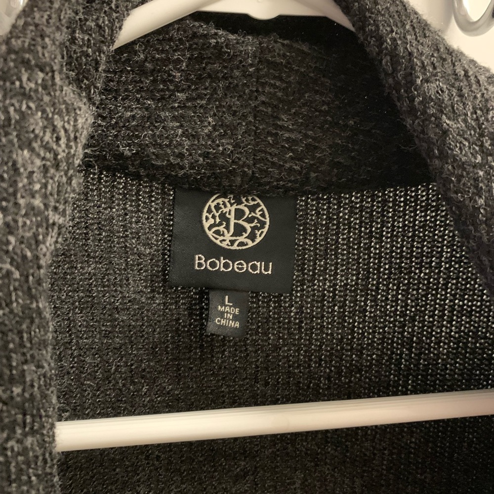 Calf length long sleeve sweater